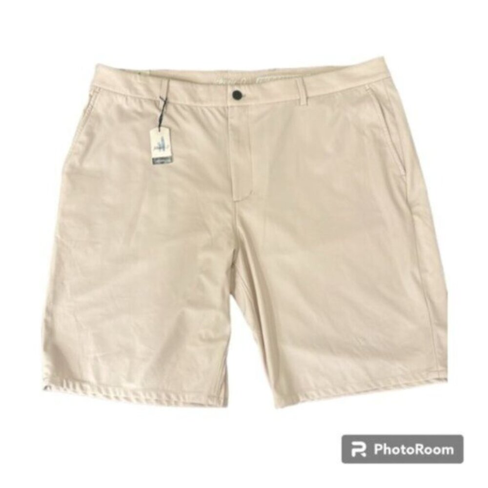 Johnnie-O Cross Country Performance Shorts – Stone – Size 40 – NWT Golf